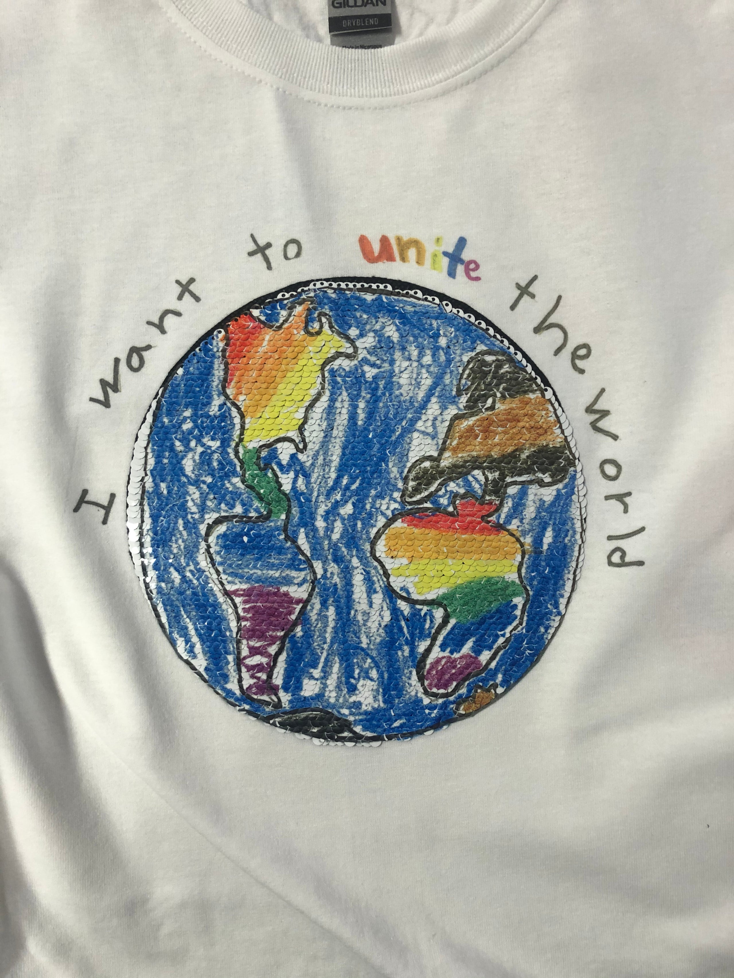 Sequin flip deals t shirt