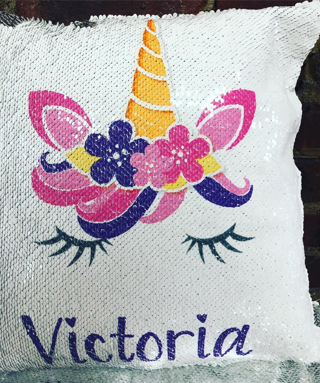 Personalized flip sequin pillow outlet